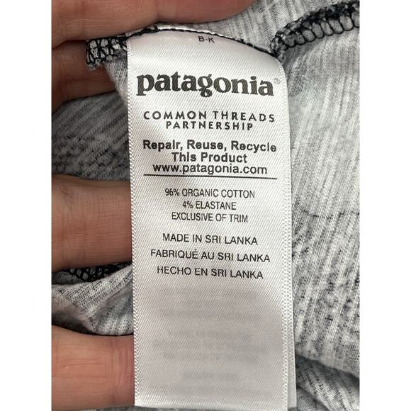 Patagonia Laurel Ridge Sun Dress Medium Gray Floral Stretch Comfort Athletic - Picture 3 of 13